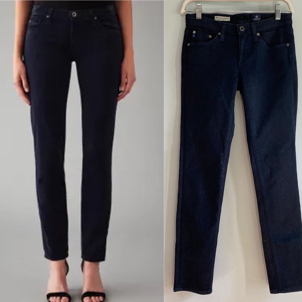 27R AG Adrianao Goldschmied the Stilt Cigarette Leg in Navy Corduroy size 27R